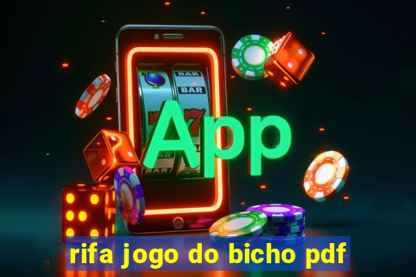 rifa jogo do bicho pdf